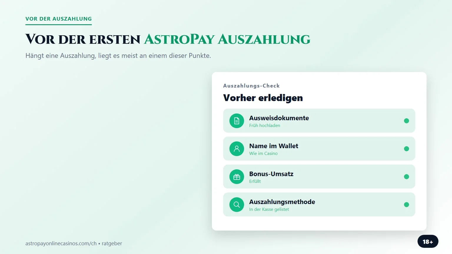 astropay casino auszahlung: Check vor dem ersten Abheben