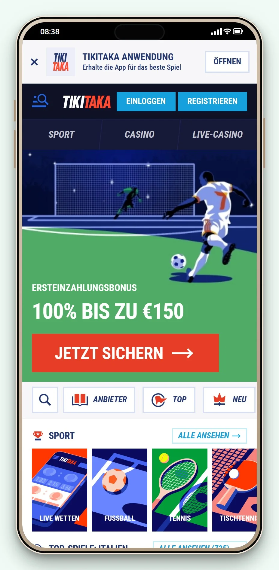 casino astropay: TikiTaka mobile Version, Lobby