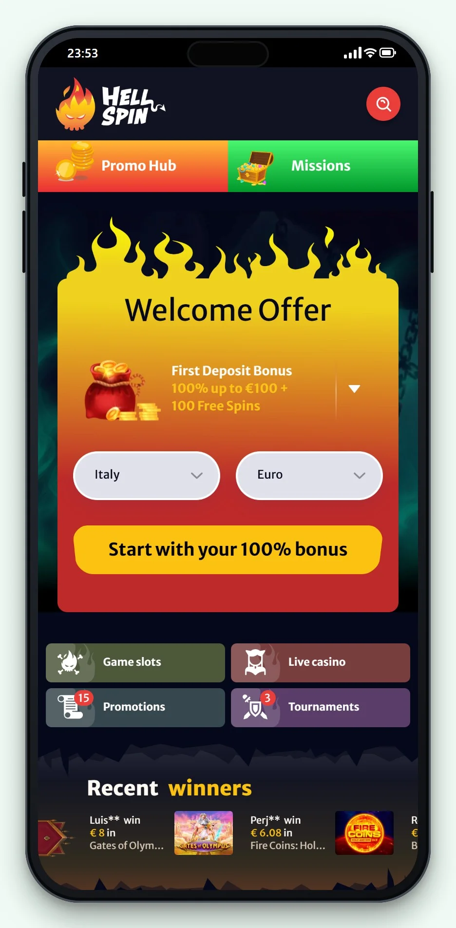 AstroPay casino: HellSpin op je telefoon